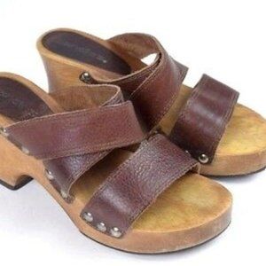 Vintage Candies Wooden Platform Shoes